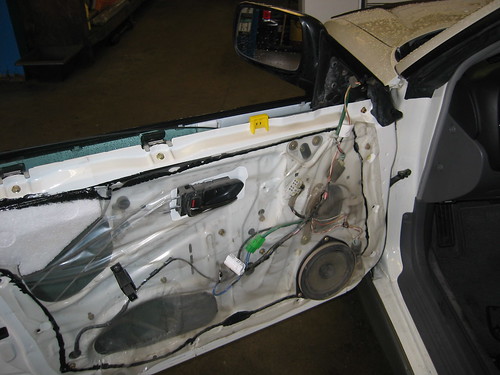 Subaru door panel removed